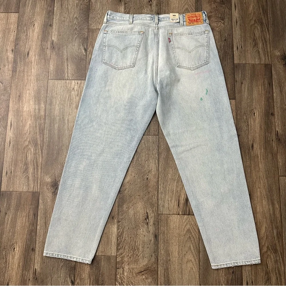 Levi’s 550 92 Relaxed Taper Art Paint Splatter Design Unique Look Mens Sz 38x32